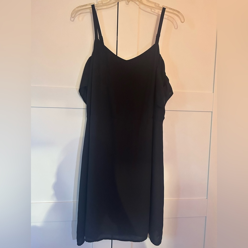 Express Black Strapless Dress